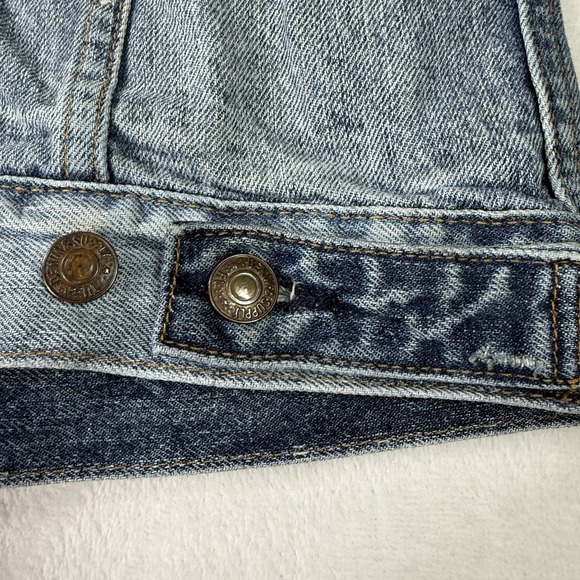 Ralph Lauren Denim & Supply Distressed Rip & Jean Jacket Womens Medium 2 Tone - Picture 10 of 16